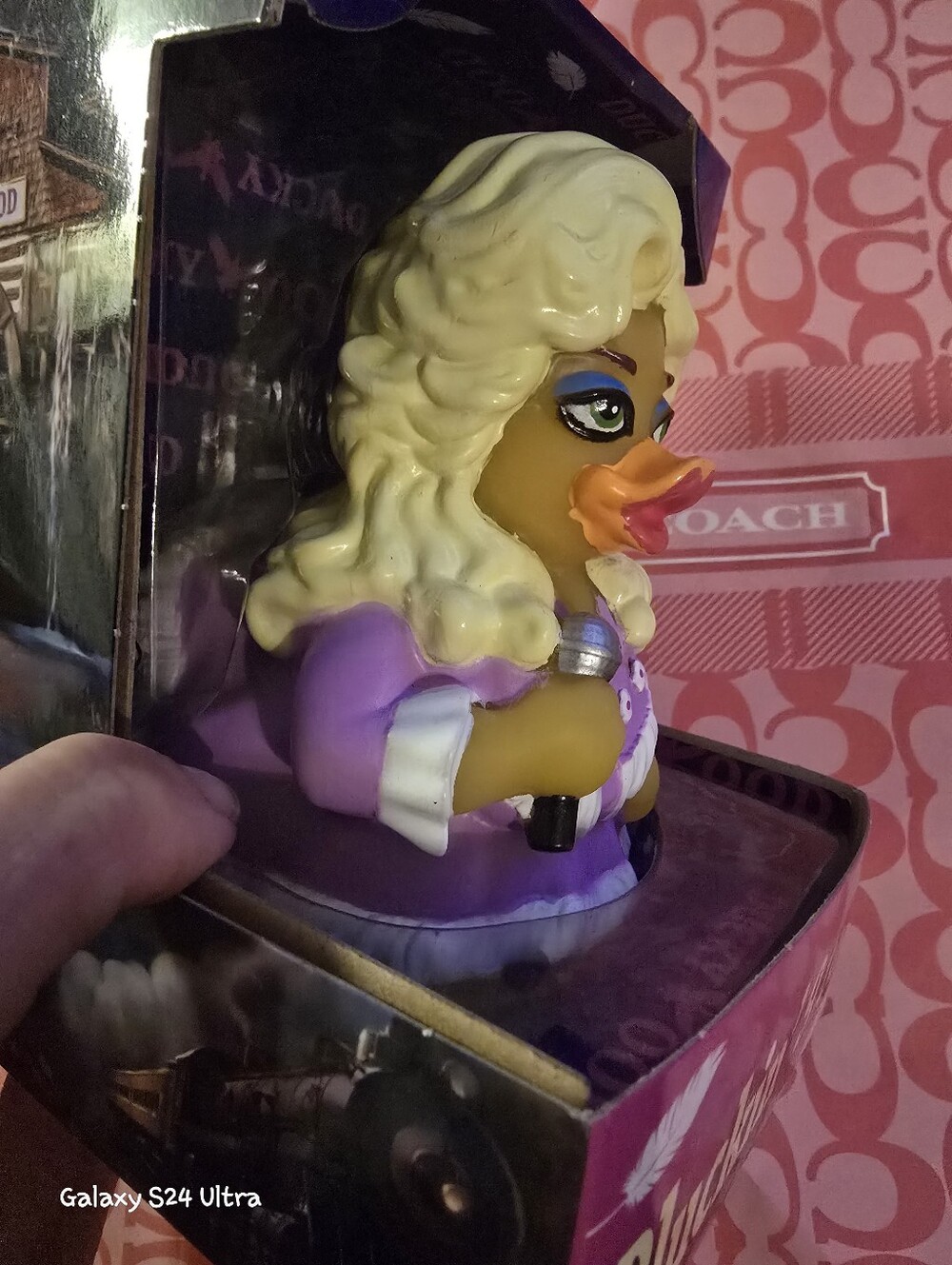 Celebriducks Dashboard Pond Duckin' 9 To 5 Dolly Rubber Duck NEW - Picture 7 of 10